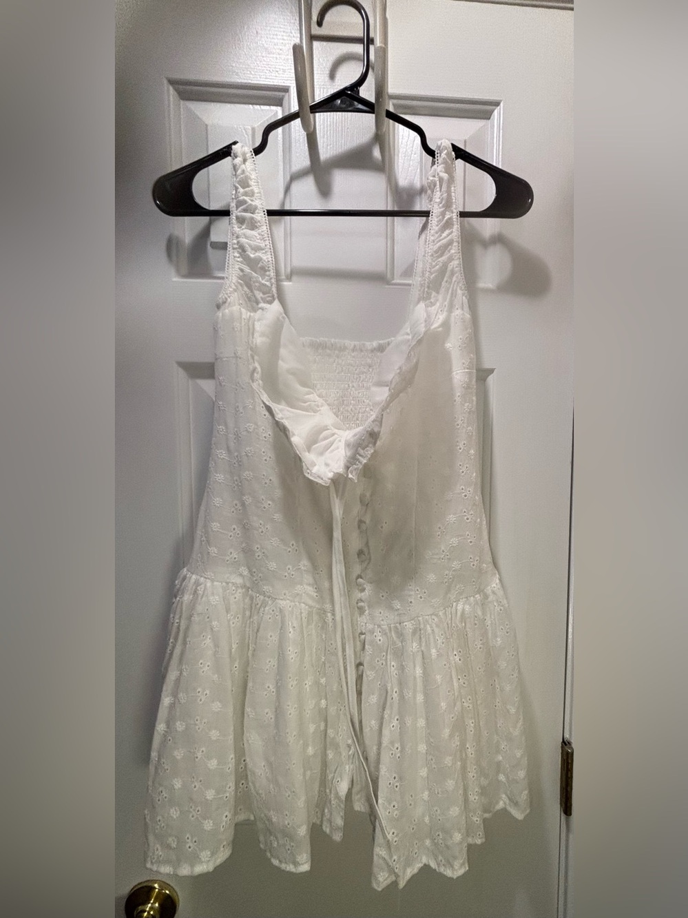 White Eyelet Sleeveless Sundress